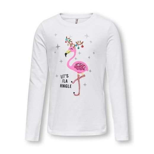 Kids ONLY Bluzka 15306814 Biały Relaxed Fit ze sklepu MODIVO w kategorii Bluzki dziewczęce - zdjęcie 182668836