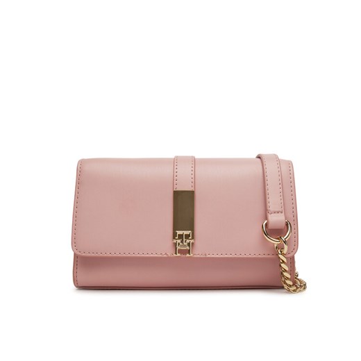 Tommy Hilfiger Torebka Th Heritage Mini Crossover Chain AW0AW17222 Różowy ze sklepu MODIVO w kategorii Kopertówki - zdjęcie 182668847