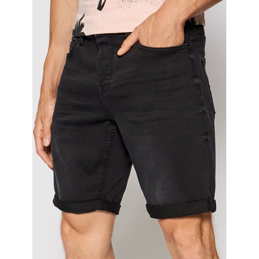 Only & Sons Szorty jeansowe Ply 22018581 Czarny Regular Fit ze sklepu MODIVO w kategorii Spodenki męskie - zdjęcie 182668856