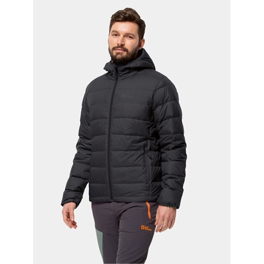 Jack Wolfskin Kurtka puchowa Ather Down Hoody 1207671 Czarny Regular Fit ze sklepu MODIVO w kategorii Kurtki męskie - zdjęcie 182668867