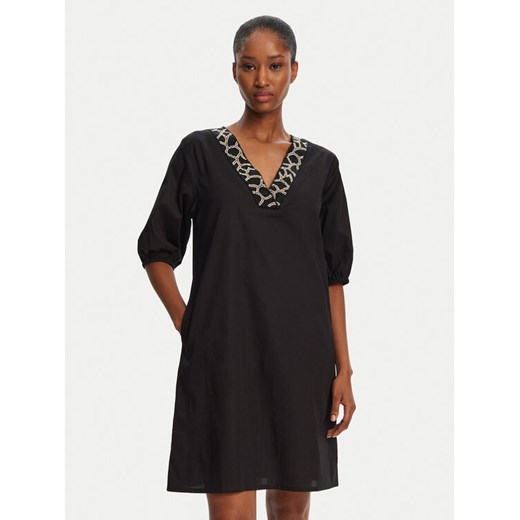 Selmark Sukienka letnia BN198 Czarny Relaxed Fit ze sklepu MODIVO w kategorii Sukienki - zdjęcie 182668888