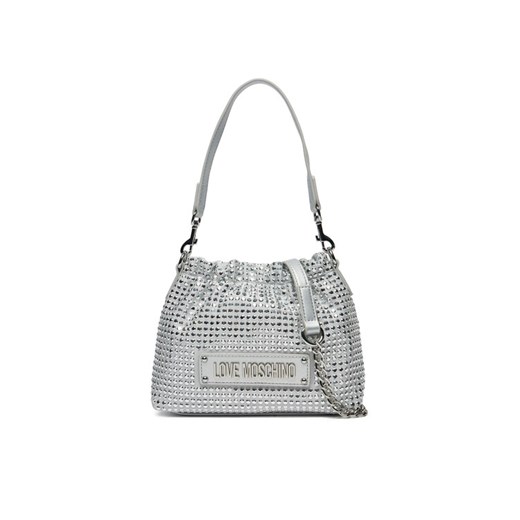 LOVE MOSCHINO Torebka JC4138PP1MLL196B Srebrny ze sklepu MODIVO w kategorii Torebki worki - zdjęcie 182668917