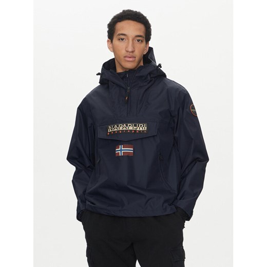 Napapijri Kurtka anorak Rainforest Next Sum NP0A4ILW Niebieski Loose Fit ze sklepu MODIVO w kategorii Kurtki męskie - zdjęcie 182668958