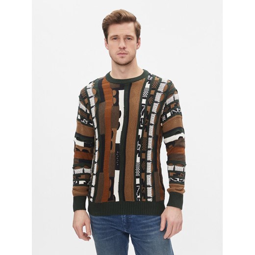 Only & Sons Sweter 22027676 Brązowy Regular Fit ze sklepu MODIVO w kategorii Swetry męskie - zdjęcie 182669006