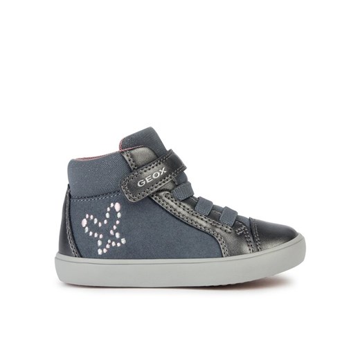 Geox Sneakersy B Gisli Girl B361MB 0SDNF C9002 M Szary ze sklepu MODIVO w kategorii Buty sportowe dziecięce - zdjęcie 182669119
