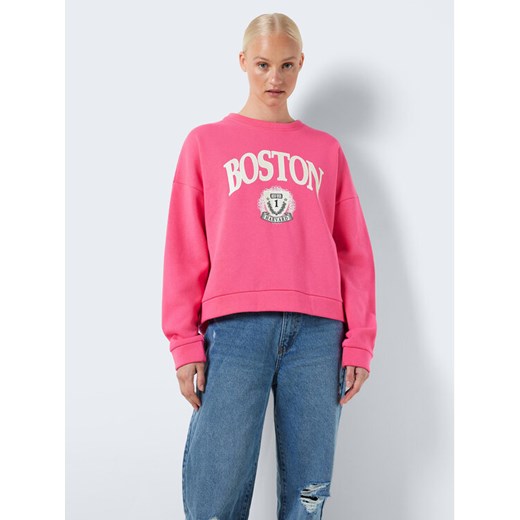 Noisy May Bluza Arya 27027539 Różowy Loose Fit ze sklepu MODIVO w kategorii Bluzy damskie - zdjęcie 182669146