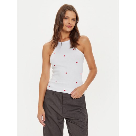 Noisy May Top 27033216 Biały Regular Fit ze sklepu MODIVO w kategorii Bluzki damskie - zdjęcie 182669175