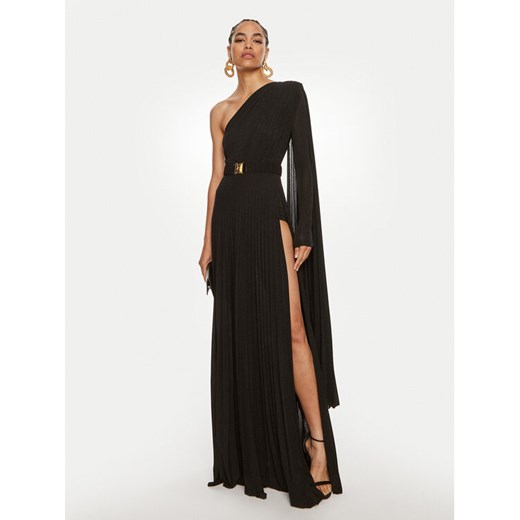 Elisabetta Franchi Sukienka wieczorowa AB-686-46E2 Czarny Regular Fit ze sklepu MODIVO w kategorii Sukienki - zdjęcie 182669187