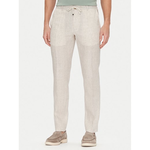 JOOP! Chinosy 17 JT-79Sake12 30045892 Beżowy Slim Fit ze sklepu MODIVO w kategorii Spodnie męskie - zdjęcie 182669317