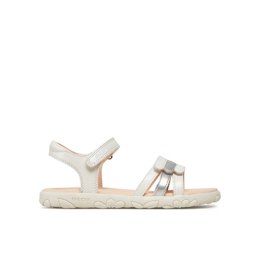 Geox Sandały J Sandal Haiti Girl J458ZD 000NF C0459 D Biały ze sklepu MODIVO w kategorii Sandały dziecięce - zdjęcie 182669329