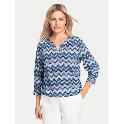 Olsen Bluzka 11105043 Niebieski Regular Fit ze sklepu MODIVO w kategorii Bluzki damskie - zdjęcie 182669338