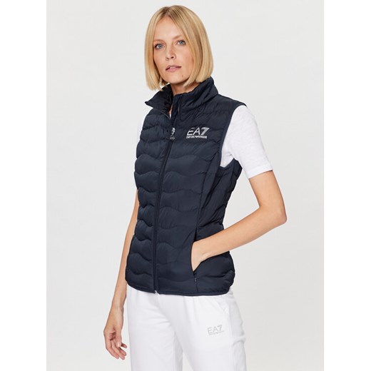 EA7 Emporio Armani Bezrękawnik 8NTQ08 TNF8Z 1554 Granatowy Regular Fit ze sklepu MODIVO w kategorii Kamizelki damskie - zdjęcie 182669359
