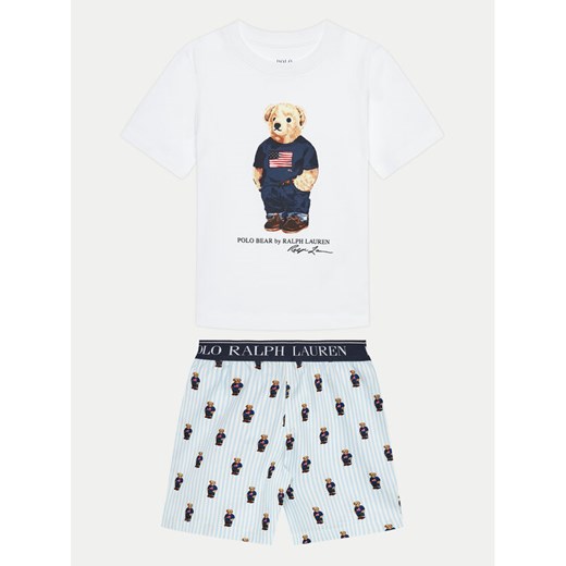 Polo Ralph Lauren Piżama 8P0142 Biały Regular Fit ze sklepu MODIVO w kategorii Piżamy dziecięce - zdjęcie 182669365