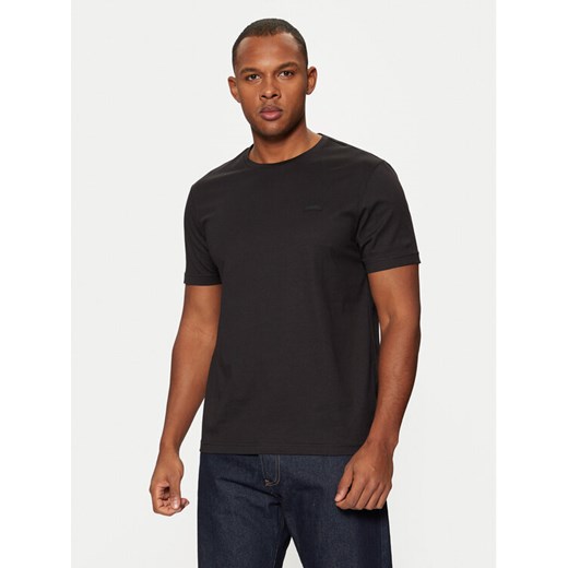 Calvin Klein T-Shirt Smooth Cotton T-Shirt K10K112229 Czarny Regular Fit ze sklepu MODIVO w kategorii T-shirty męskie - zdjęcie 182669448