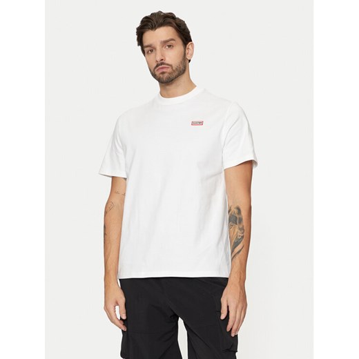 Hunter T-Shirt HARM0039242 Biały Regular Fit ze sklepu MODIVO w kategorii T-shirty męskie - zdjęcie 182669455