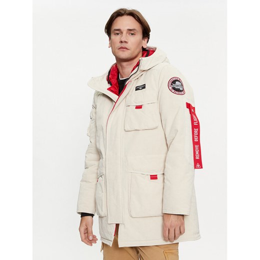 Aeronautica Militare Kurtka zimowa 232AB2110CT3160 Écru Regular Fit ze sklepu MODIVO w kategorii Kurtki męskie - zdjęcie 182669507
