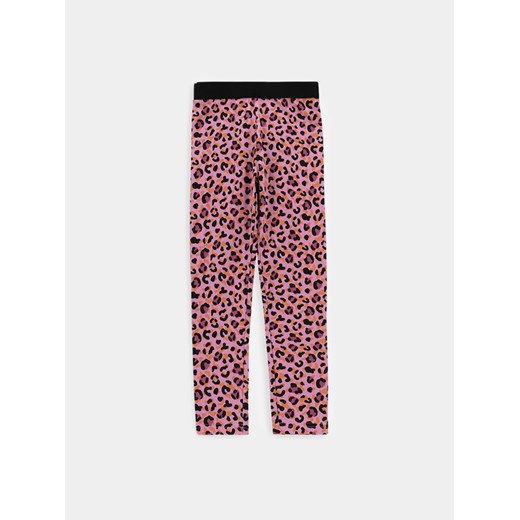 Coccodrillo Legginsy WC4122104CEK Różowy Slim Fit ze sklepu MODIVO w kategorii Spodnie dziewczęce - zdjęcie 182669515