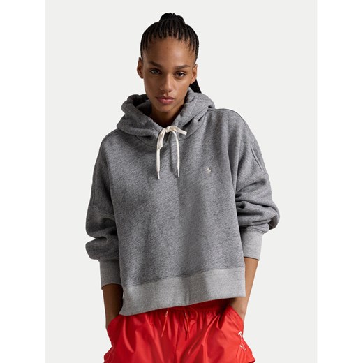 Polo Ralph Lauren Bluza 211910189001 Szary Oversize ze sklepu MODIVO w kategorii Bluzy damskie - zdjęcie 182669737
