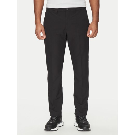 BOSS Spodnie materiałowe T_Commuter 50534303 Czarny Slim Fit ze sklepu MODIVO w kategorii Spodnie męskie - zdjęcie 182669745