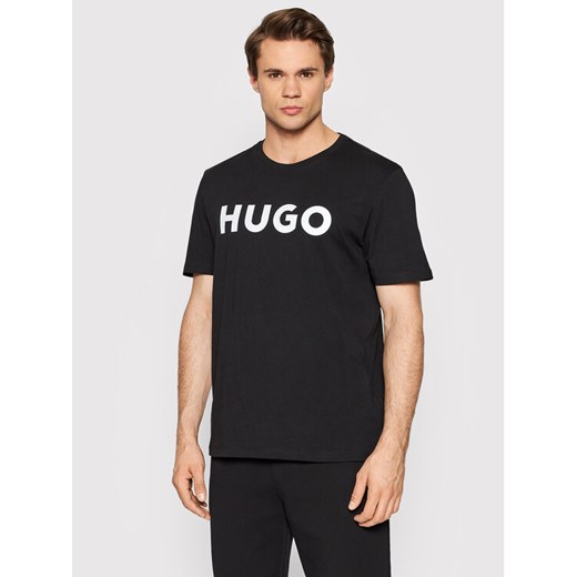 Hugo T-Shirt Dulivio 50467556 Czarny Regular Fit ze sklepu MODIVO w kategorii T-shirty męskie - zdjęcie 182669759