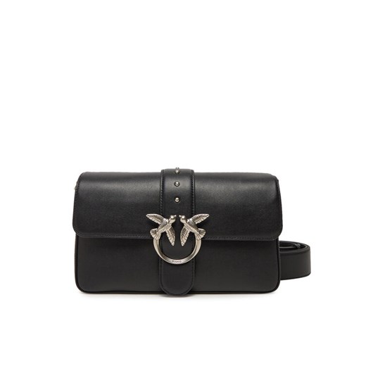 PINKO Torebka Love One Classic Slouchy Fl PE 25 PLTT 104524 A0QO Czarny ze sklepu MODIVO w kategorii Torebki damskie - zdjęcie 182669777