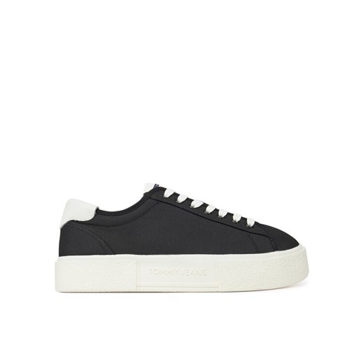 Tommy Jeans Sneakersy Tjw Flatform Canvas Sneaker EN0EN02792 Czarny ze sklepu MODIVO w kategorii Buty sportowe damskie - zdjęcie 182669837