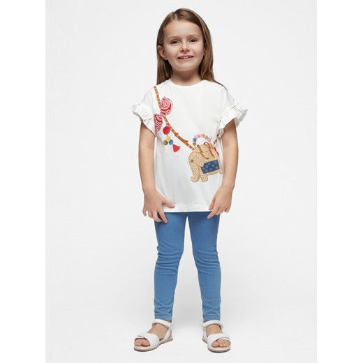 Mayoral Komplet t-shirt i legginsy 3706 Niebieski Slim Fit Mayoral 2Y MODIVO