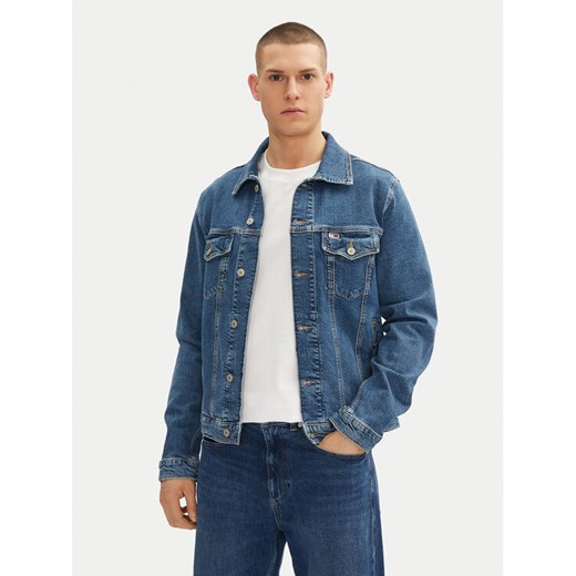 Tommy Jeans Kurtka jeansowa Ryan DM0DM21047 Niebieski Regular Fit ze sklepu MODIVO w kategorii Kurtki męskie - zdjęcie 182669867