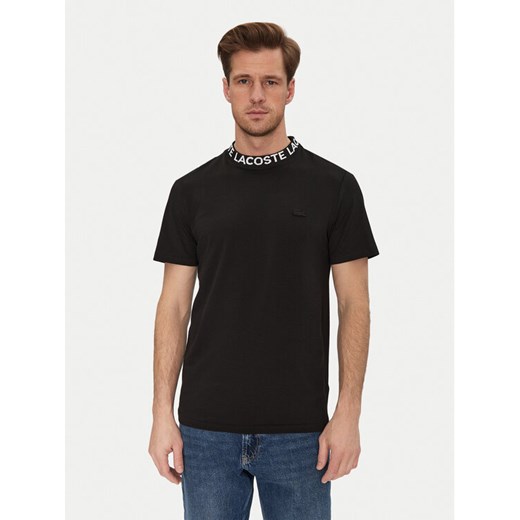 Lacoste T-Shirt TH9582 Czarny Regular Fit ze sklepu MODIVO w kategorii T-shirty męskie - zdjęcie 182669875
