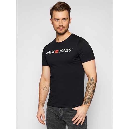 Jack&Jones T-Shirt Jjecorp Logo 12137126 Czarny Slim Fit ze sklepu MODIVO w kategorii T-shirty męskie - zdjęcie 182669898