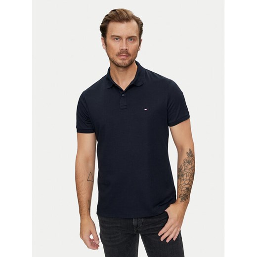 Tommy Hilfiger Polo Essential MW0MW35585 Granatowy Regular Fit ze sklepu MODIVO w kategorii T-shirty męskie - zdjęcie 182669926