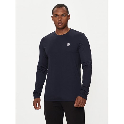 EA7 Emporio Armani Longsleeve 8NPT17 PJRGZ 1562 Czarny Regular Fit ze sklepu MODIVO w kategorii T-shirty męskie - zdjęcie 182669956