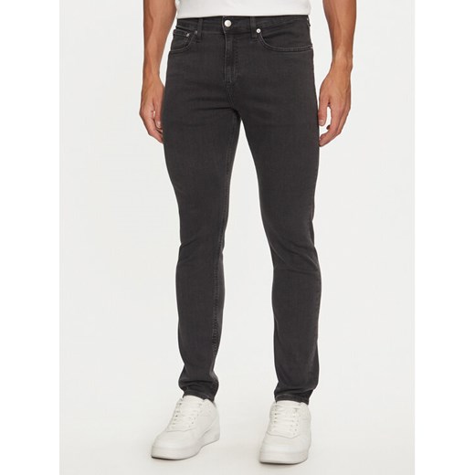 Calvin Klein Jeans Jeansy J30J323696 Szary Skinny Fit ze sklepu MODIVO w kategorii Jeansy męskie - zdjęcie 182670006