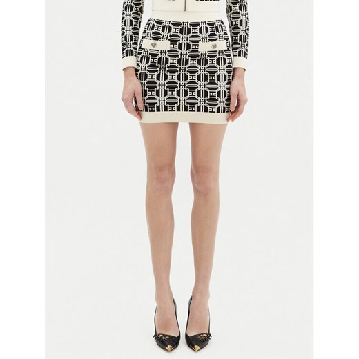 Elisabetta Franchi Spódnica mini GK-04B-47E2-V260 Czarny Slim Fit ze sklepu MODIVO w kategorii Spódnice - zdjęcie 182670038