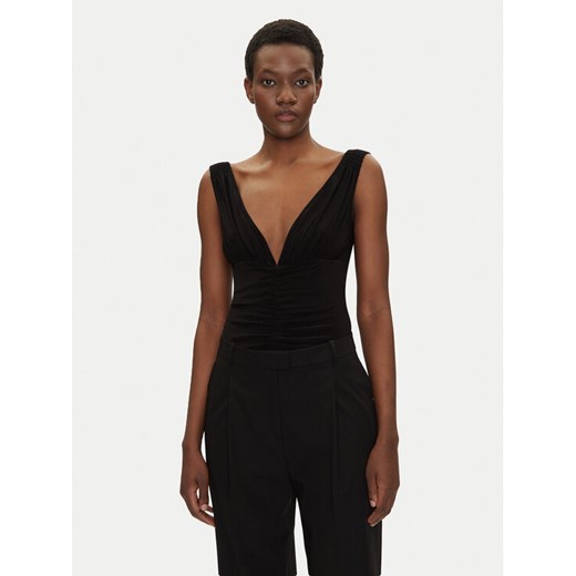 NORMA KAMALI Body KK424XPLH35001 Czarny Slim Fit ze sklepu MODIVO w kategorii Bluzki damskie - zdjęcie 182670065