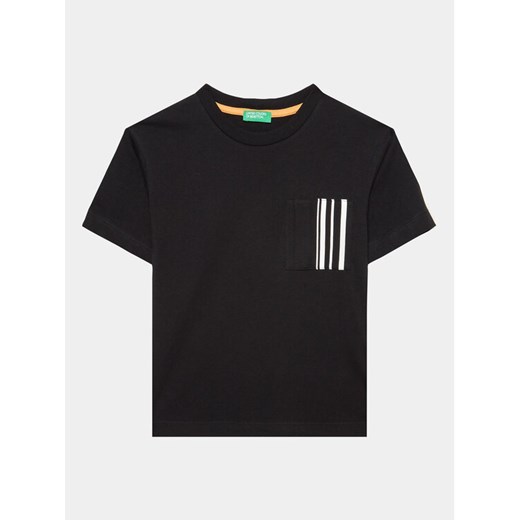 United Colors Of Benetton T-Shirt 3096C10BK Czarny Regular Fit ze sklepu MODIVO w kategorii T-shirty chłopięce - zdjęcie 182670079