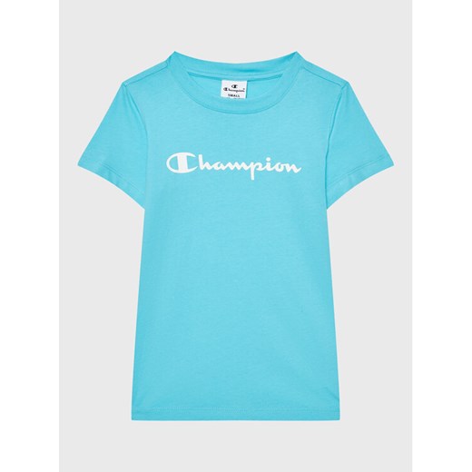 Champion T-Shirt 404541 Niebieski Regular Fit ze sklepu MODIVO w kategorii T-shirty chłopięce - zdjęcie 182670129