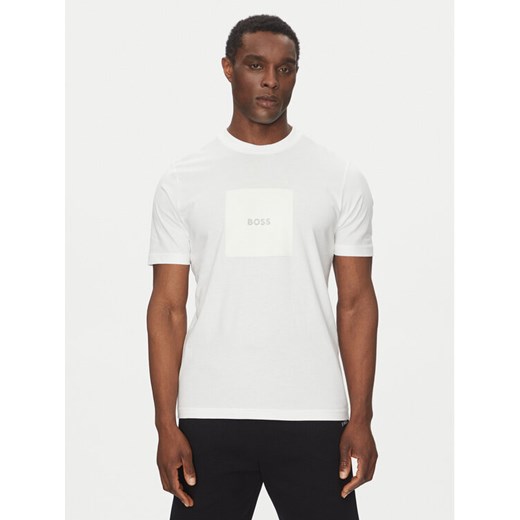 BOSS T-Shirt Logo 50538096 Biały Regular Fit ze sklepu MODIVO w kategorii T-shirty męskie - zdjęcie 182670186