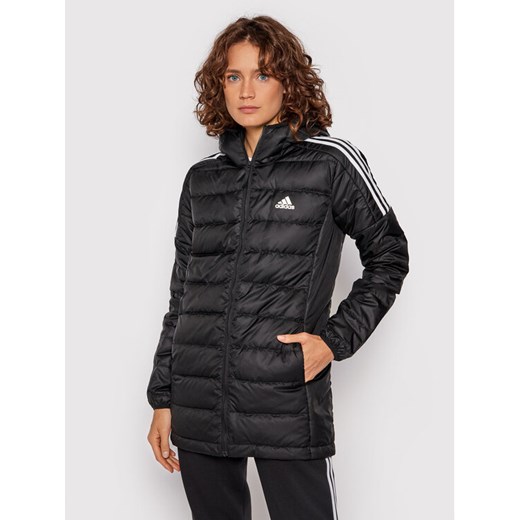 adidas Kurtka puchowa GH4590 Czarny Slim Fit ze sklepu MODIVO w kategorii Kurtki damskie - zdjęcie 182670208