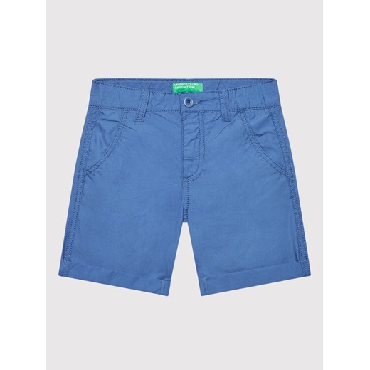 United Colors Of Benetton Szorty materiałowe 4AC759270 Niebieski Regular Fit ze sklepu MODIVO w kategorii Spodenki chłopięce - zdjęcie 182670229