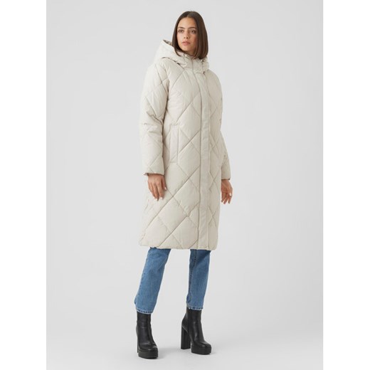 Vero Moda Kurtka zimowa Adelaloa 10267606 Écru Regular Fit ze sklepu MODIVO w kategorii Kurtki damskie - zdjęcie 182670286