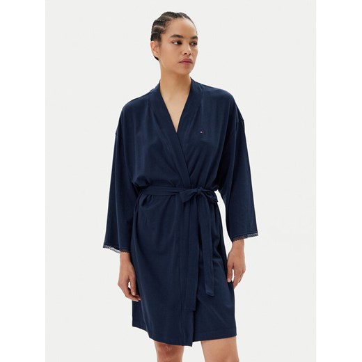 Tommy Hilfiger Szlafrok UW0UW05781 Granatowy ze sklepu MODIVO w kategorii Szlafroki damskie - zdjęcie 182670289