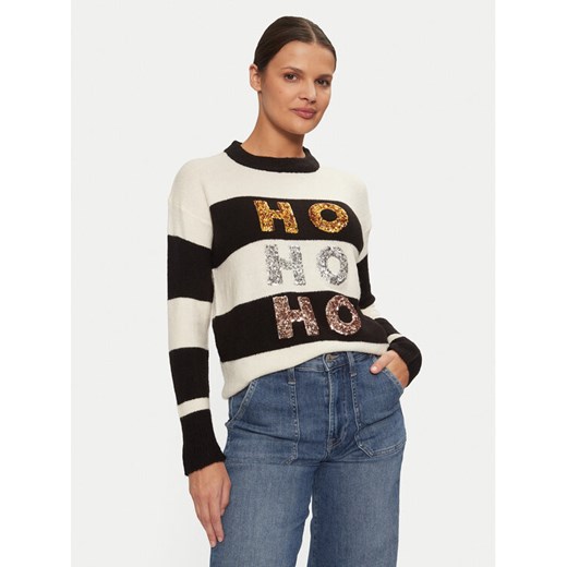 Brave Soul Sweter LKX-230TRIHO Écru Regular Fit ze sklepu MODIVO w kategorii Swetry damskie - zdjęcie 182670316
