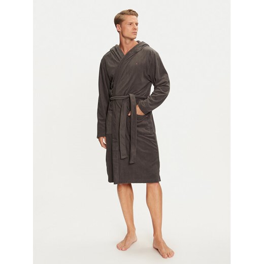 Tommy Hilfiger Szlafrok UM0UM03361 Szary ze sklepu MODIVO w kategorii Szlafroki męskie - zdjęcie 182670317