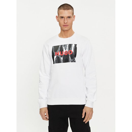 Hugo Bluza Duragol_U242 50513335 Biały Regular Fit ze sklepu MODIVO w kategorii Bluzy męskie - zdjęcie 182670318
