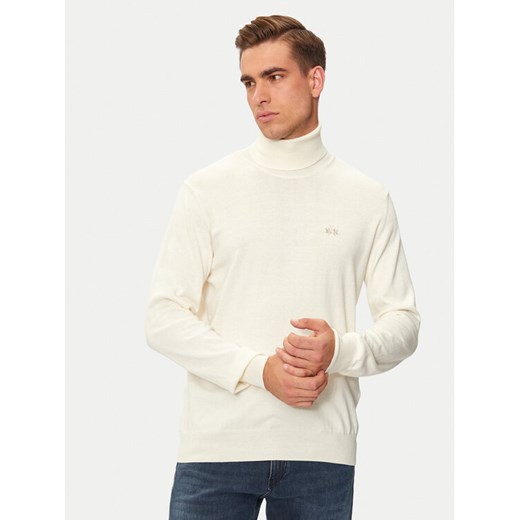 La Martina Golf ZMS019 YW091 Écru Regular Fit ze sklepu MODIVO w kategorii Swetry męskie - zdjęcie 182670377