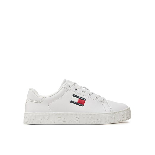 Tommy Jeans Sneakersy Tjw Logo Outsole Sneaker Ess EN0EN02703 Biały ze sklepu MODIVO w kategorii Buty sportowe damskie - zdjęcie 182670409