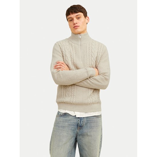 Jack&Jones Sweter Craig 12260826 Écru Regular Fit ze sklepu MODIVO w kategorii Swetry męskie - zdjęcie 182670416