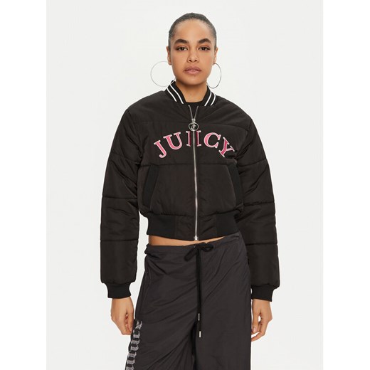 Juicy Couture Kurtka bomber Kelsey JCOIJ224557 Czarny Regular Fit ze sklepu MODIVO w kategorii Kurtki damskie - zdjęcie 182670485