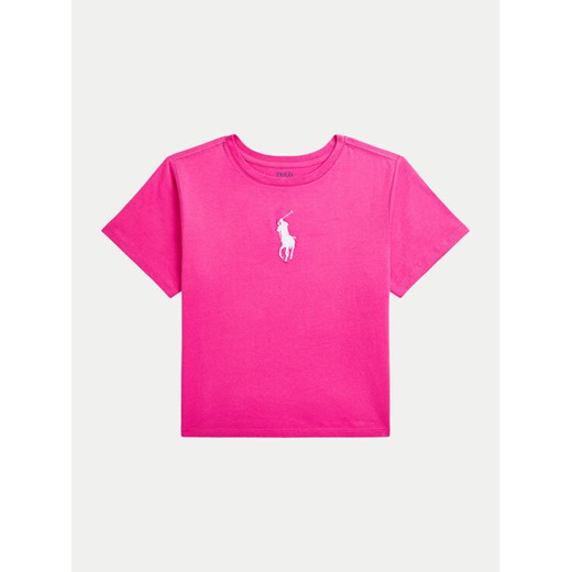 Polo Ralph Lauren T-Shirt 313957340001 Różowy Boxy Fit ze sklepu MODIVO w kategorii Bluzki dziewczęce - zdjęcie 182670549